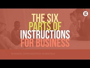 The Six Parts of Instructions for Business