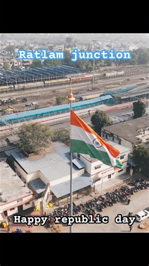 Happy republic day #republicday #india #tiranga #ratlam #train #loco #indianrailways #travel #viral