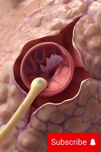 Ovulation Journey – How the Egg Is Released #anotomy #science #heartbit #humanbodysystem #pregnant