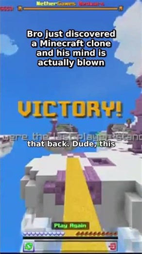 Bro just discovered a Minecraft clone, and his mind is genuinely blown.👾⛏️