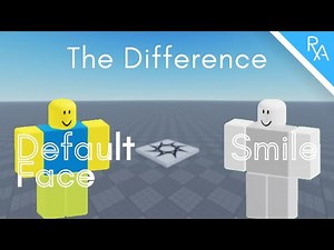 The Difference between Roblox 'Default Face' and 'Smile'