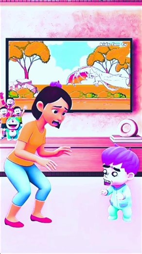 Dragon is chasing behind me,😤😤😤 l #cortoon #animation #shorts #usa #english