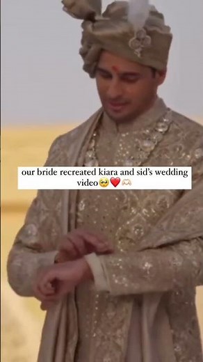 super cute bride recreate sid kiara movement 💝