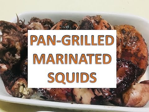 PAN-GRILLED MARINATED SQUIDS | EASY SIMPLE RECIPE