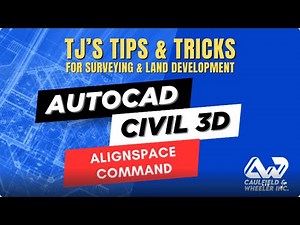 TJ's Tips & Tricks: ALIGNSPACE or ALIGN SPACE command in Civil3D for Surveying & Land Development