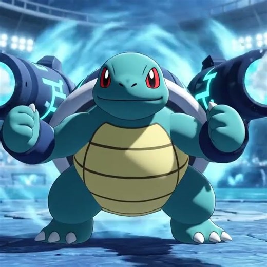 Mega Squirtle Evolution 💧 | Pokémon Mega Transformation (Water Power)