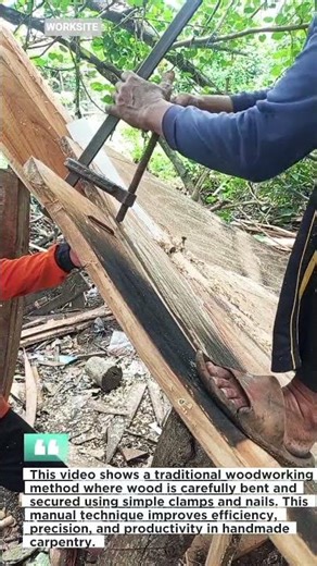 Traditional Wood Bending Technique | Simple Clamp Woodworking Skill