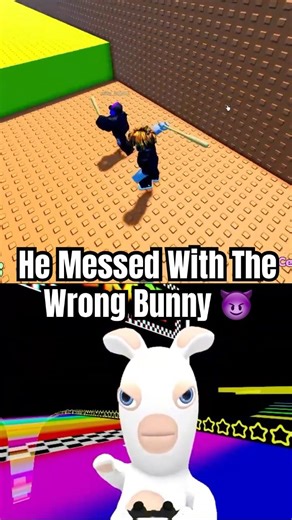 Rabbid Escaping Tsunami For Brainrot In Roblox 2! #shorts