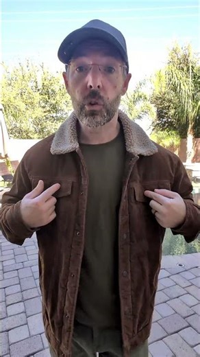 Inexpensive sherpa lined corduroy trucker jacket keeps you cozy all winter