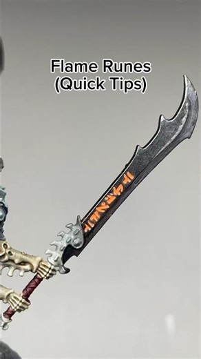 How to paint Flame Runes (Quick Tips) #warhammer #miniature #tutorial #painting #runes