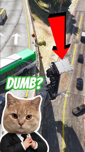 Why GTA V Drivers Have Zero Brain Cells 😂 #GTA5 #Shorts #GTAV #gaming