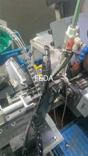 FEDA customized automatic feeder for three rollers thread rolling machine for pipe fittings. #auto