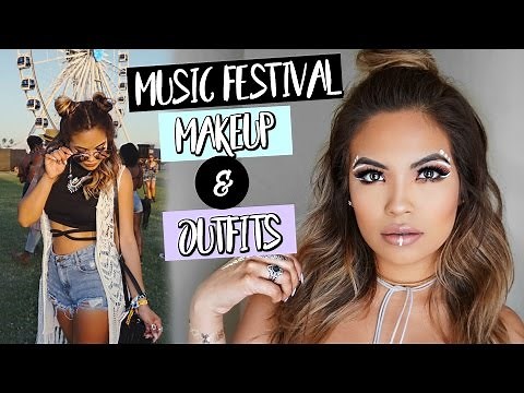 Music Festival Makeup Tutorial and Outfits Ideas | Belinda Selene