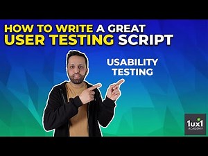 UX User Research script for User Testing and Usability Discussion Guide Template