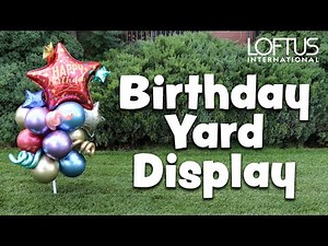 How To Make An Air-Filled Birthday Yard Display Using our Yard Pole and Stake Combo (LF-0346)