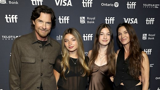 Jason Bateman poses with daughters in rare red carpet family outing