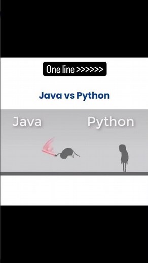 🔥 Java vs Python – One Line Difference! Java Vs Python | What is Java and Python #java #python