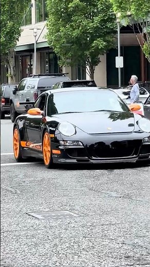 Rare Porsche 911 GT3 RS with Iconic Orange Wheels! 🏎️💨 #shorts