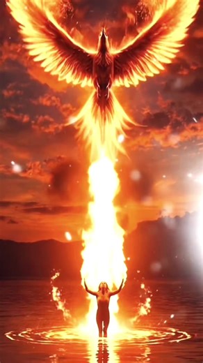 The awakening flame. #cinematic #transformation #aiart #fyp #darkfantasy
