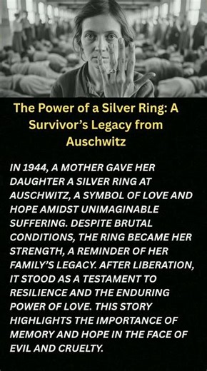 The Power of a Silver Ring: A Survivor’s Legacy from Auschwitz#shorts #viral #foryou