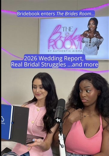 The wedding podcast collab you didn’t know you needed… Bridebook enters The Brides Room 🎙️🤍 @The Bride’s Room Podcast Lucy from Bridebook’s social team stepped into the studio for a collab on all things wedding chat. Bridebook has released a 2026 Report of wedding data, we’re talking average costs and trending themes. But of course… as a bride herself, the chat absolutely ended up with Lucy sharing her own wedding planning highs, stresses and napkin colour confessions too 👀💍 Shoutout to the 