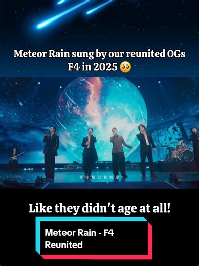 F4 reunion on stage: A spectacular Meteor Rain performance