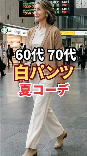 Look Chic in White Pants! Stylish Summer Outfits for Women in Their 60s and 70s #WhitePants #Fash...