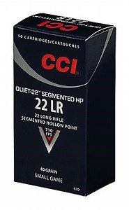 CCI QUIET SEGMENTED 22LR 40GR