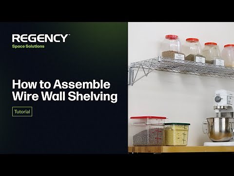 Regency Wire Wall Shelving Assembly