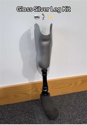 Gloss Silver Leg Kit for Below Knee Prosthetics