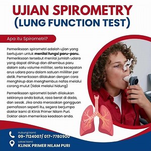 Ujian Spirometry (Lung Function Test) #klinikprimernilampuri #ohdclinickelantan #kotabharukelantan
