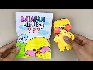 [Paper DIY] How to make Paper Doll Blind Bag| Lalafanfan Duck Paper Craft making tutorial