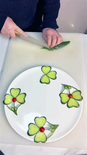 Simple Cucumber Plate Decoration Tutorial Easy to Learn