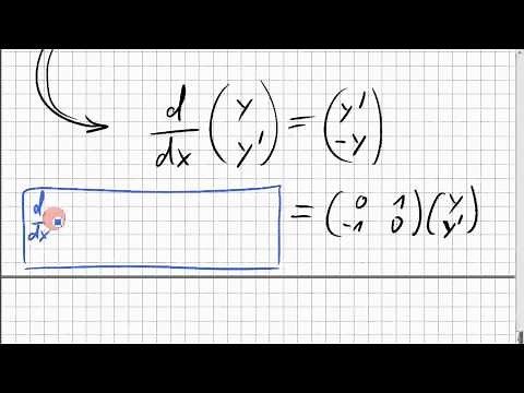 13B.3 homogene lineare Differentialgleichung 2. Ordnung mittels Matrix lösen