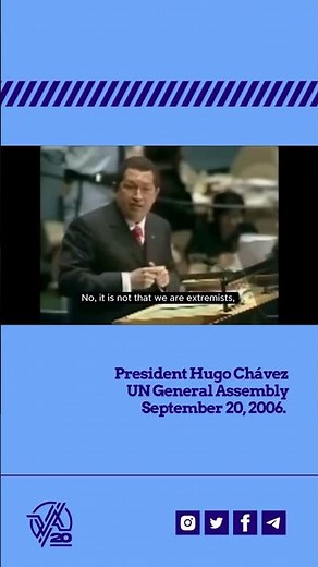 President Hugo Chávez at the UN General Assembly on September 20, 2006.