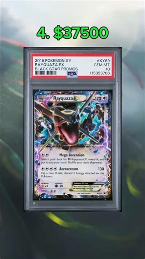 Top 10 Most Expensive Rayquaza Cards In PSA 10 Pokemon