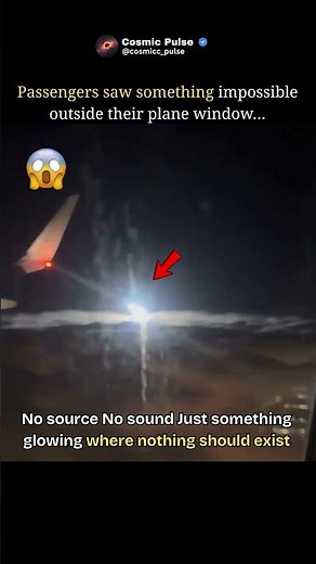 A Mysterious Light Appeared Outside the Plane! 😱 #shorts #trending #viral #space #cosmos #spacefacts
