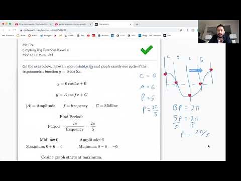 Graphing trig functions on deltamath