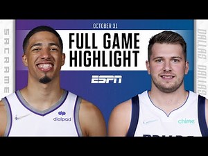 Sacramento Kings at Dallas Mavericks | Full Game Highlights