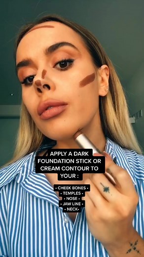 Satisfying Contour Tutorial with Bare Minerals Foundation Stick