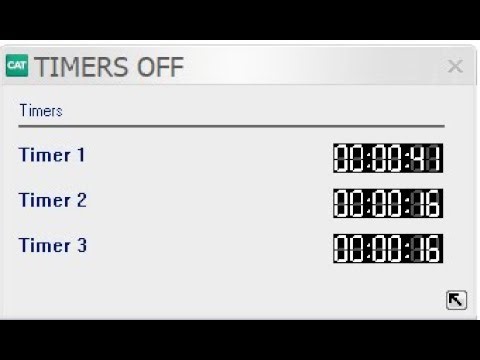 Entering Speaker Timers in Case CAT VP as a voice writer