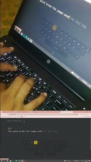 "Test Your Speed with a Quick Brown Fox! 🦊⌨️" | Improve Online Typing #ytshorts #viralvideo #shorts