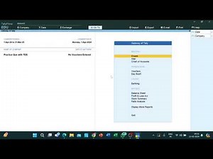 Computerised Accounting System Tally Full Video with GST and TDS Reports