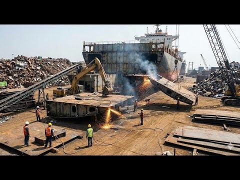 How Massive Ships Are Recycled – Inside the Shipbreaking Yard Harvesting Million Dollar Steel Untold