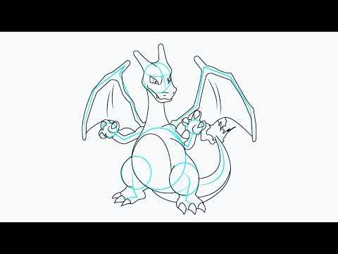 Cómo Dibujar a Charizard de Pokémon 🔥🐉 | Tutorial Fácil en 12 Pasos