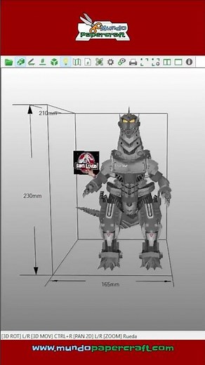 Mechagodzilla – Godzilla Papercraft | Modelo Gratis