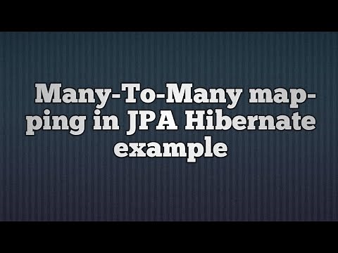Many To Many Mapping in hibernate