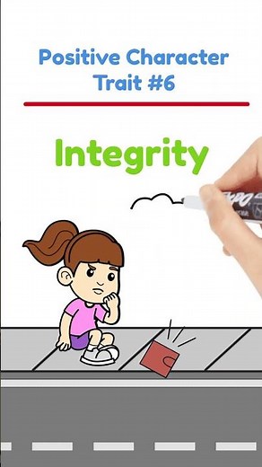Positive Character Trait #6 Integrity For Kids-Character Building For Kids-Social-Emotional Learning
