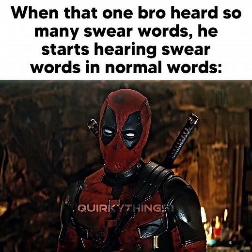 I DIDN'T EVEN SAY THAT WORD😭🙏🏻Deadpool meets Blade #memes #blade #deadpool #marvel #4k #relatable