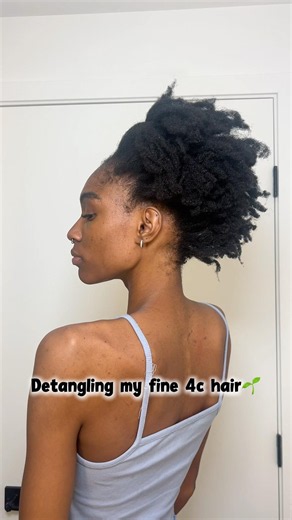 Deranging my fine 4c hair 🌱